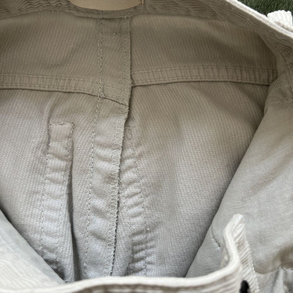 THE ROW Beige Corduroy Wide Leg Pants Size 25x30 High Waisted Excellent Altered - Picture 13 of 16